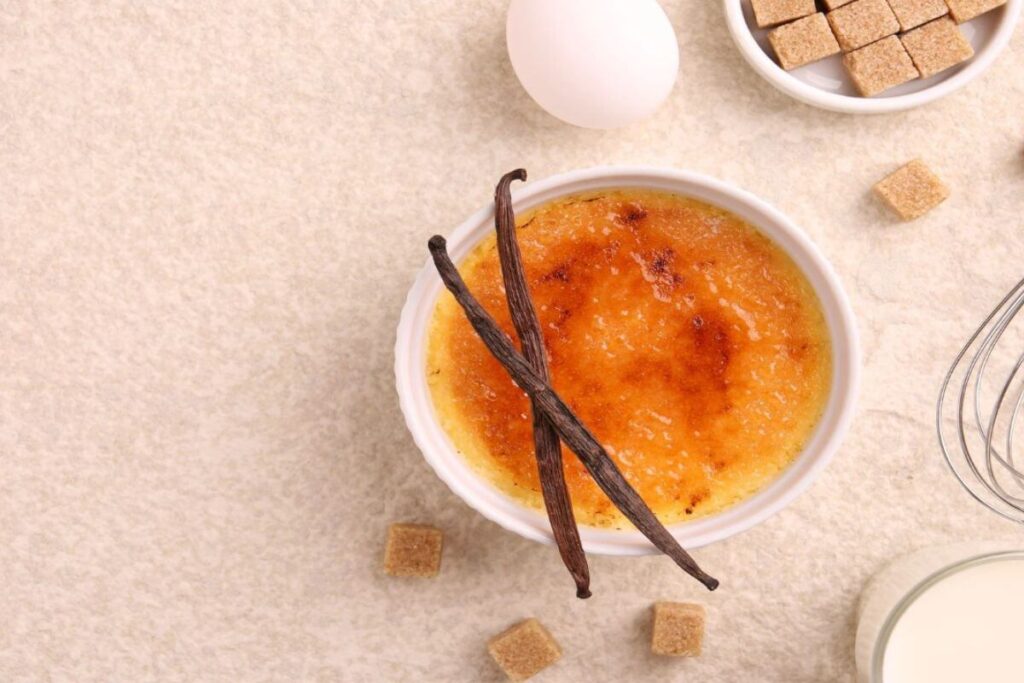 Ingrédients principaux crème brûlée