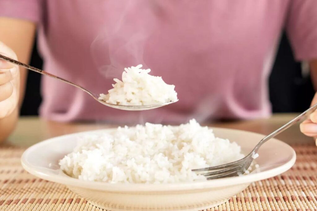 Riz blanc doux intestins